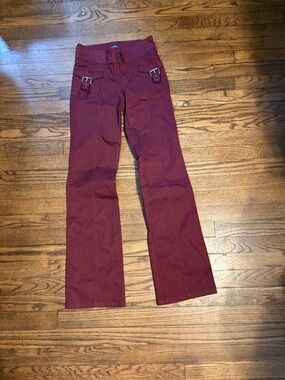 wild fable Burgundy Bootcut Cargo Flare Pants